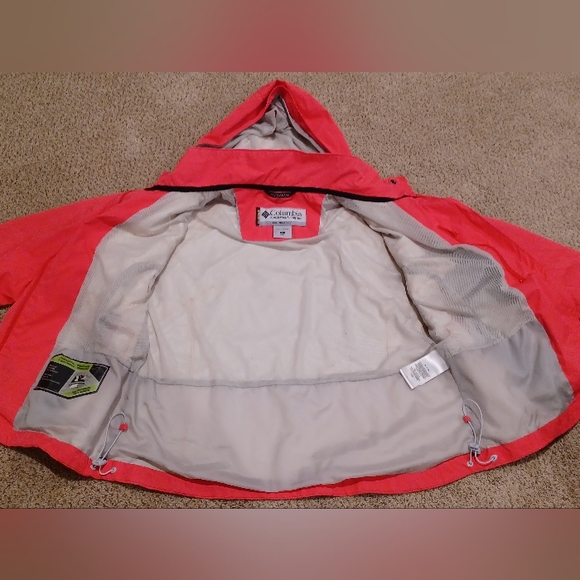 Columbia Rain Jacket Vibrant Pink Womens Size L - Picture 6 of 9